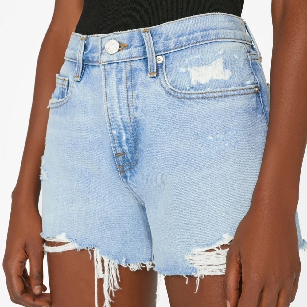 Frame Le Brigette Short Raw Edge in Legacy Baines
